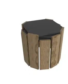 Konferenční stolek Lori - Anthracite, Walnut