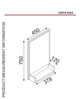 Dekorativní zrcadlo Costa