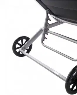 Polohovací zahradní lehátko s kolečky