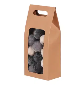 Dýně potažená látkou mix šedá, plast, 24 ks, pr. 4 cm