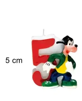 PROHOME - Svíčka číslice 5 Disney