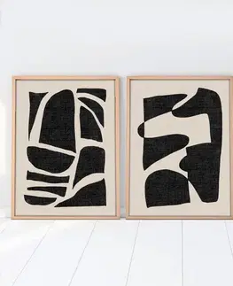 Dekorativní rámovaný obraz z MDF (3 kusy) Huhu201 - 50 x 70