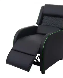 Relaxační křeslo s podnožkou Dekorhome