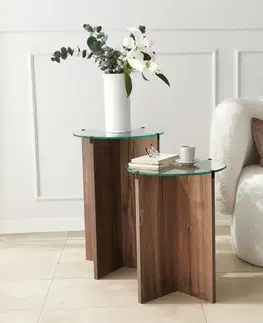 Sada odkládacích stolků (2 kusy) Lily - Walnut
