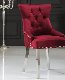 Chesterfield jídelní židle 2 ks FRIXON Dekorhome