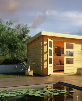 Dřevěný zahradní domek BASTRUP 8 Lanitplast
