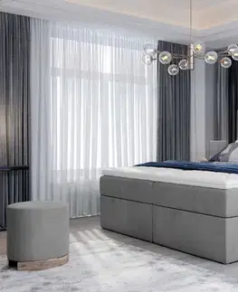 Artelta Manželská postel VIVRE Boxspring | 140 x 200 cm Barva VIVRE: Monolith 48