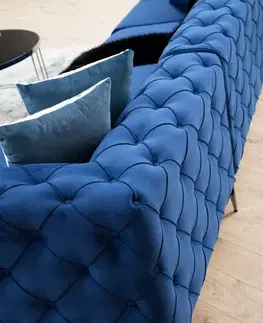 Rohová sedací souprava Como Right - Navy Blue