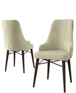 Sada židlí (6 kusů) Neta - Cream, Brown