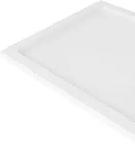 MEXEN/S Flat sprchová vanička obdélníková slim 90 x 70, bílá + černý sifon 40107090B
