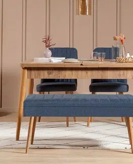Jídelní set s rozkládacím stolem a židlemi (4 kusy) Vina 1048 - 3 - Atlantic, Dark Blue