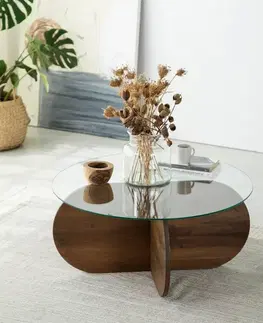 Konferenční stolek Bubble Walnut