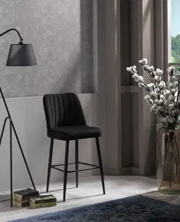 Bar Stool Set (2 Pieces) Vento - Black