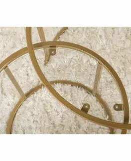 Sada konferenčních stolků Aurum Gold 60 cm, 2 ks
