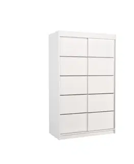ArtAdrk Šatní skříň BENISSO | bílá 120 cm
