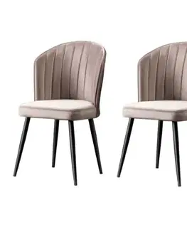 Sada jídelních židlí Rubi Cappuccino and Black, 2 ks