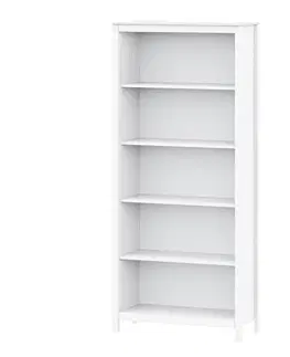 Knihovna TORINO bílá