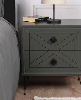 Noční stolek Luna Anthracite