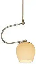 Závěsná lampa Serano patinovaná 1x60W E27 krémové stínidlo