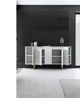 Skříňka Luxe White and Gold