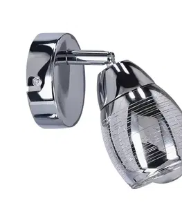 Nástěnná lampa 1X10W E14 LED chrom MILTON