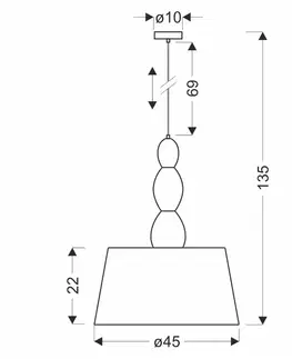 Stříbrná závěsná lampa RAKLI E27 1x60W s bílým stínidlem, moderní do obývacího pokoje, ložnice, kuchyně, jídelny, stropní osvětlení