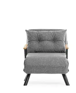 Rozkládací křeslo Sando Single - Light Grey