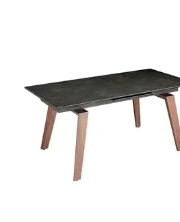 Estila Luxusní rozkládací jídelní stůl Forma Moderna černý mramor 180cm