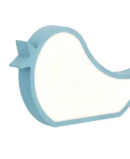Stolní lampa Bird pro děti LED IQ Kids modrá