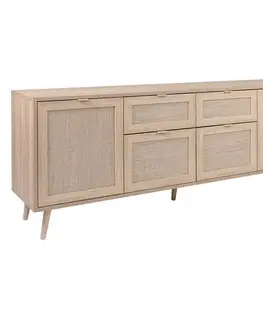 Komoda 2+2 dveře + 2 zásuvky BALI 51B dub
