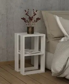 Noční stolek Lonie - White