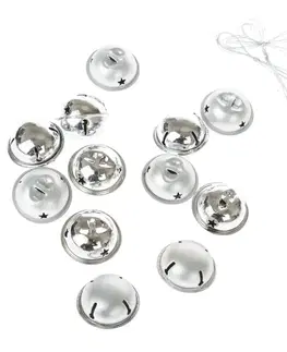 Sada vánočních ozdob Jingle bells 12 ks, stříbrná
