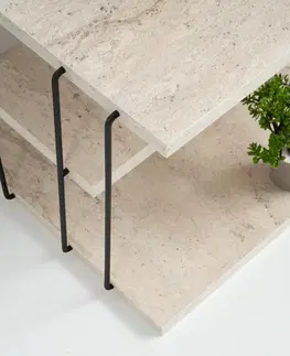 Odkládací stolek Lifon Black Travertine