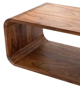 Estila Luxusní designový konferenční stolek z masivu Circle 100cm