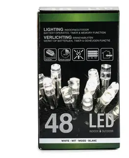 Vánoční světelný řetěz, studená bílá, 48 LED , 3 m