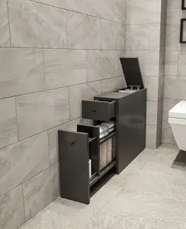 Skříňka do koupelny Calencia Anthracite