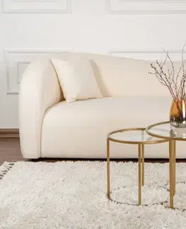 Sada konferenčních stolků Gold-Transparent-60-42
