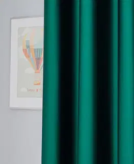 4Home Zatemňovací závěs Dublin tmavozelená, 150 x 250 cm
