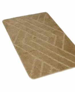 Kvalitex Koupelnová předložka Parkety béžová, 60 x 100 cm