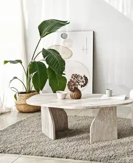 Konferenční stolek Rock - Travertine