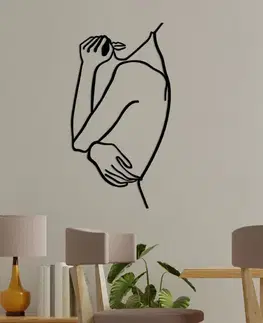 Dekorativní kovový doplněk na zeď Woman 2