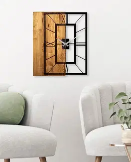 Dekorativní dřevěné nástěnné hodiny Wooden Clock 37
