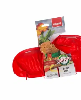 CULINARIA Banquet Forma silikonová Beránek červená, 30 x 16 x 9,5 cm
