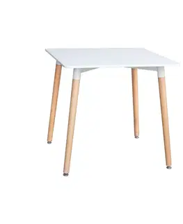 Jídelní stůl 80x80 ONE bílý