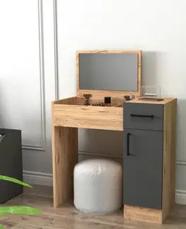 Toaletní stolek Inci - Atlantic Pine, Anthracite