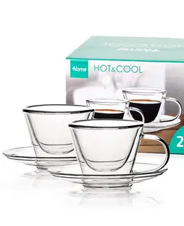 4Home Termo sklenice na espresso Elegante Hot&Cool, 80 ml, 2 ks