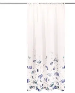 4Home Závěs Floral modrá, 140 x 245 cm 