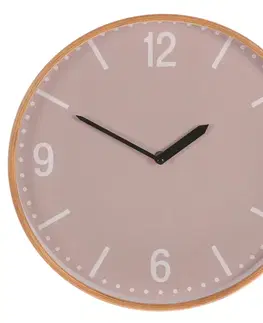 Nástěnné hodiny Simplex béžová, pr. 32 cm, MDF