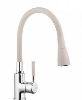 INVENA Dřezová baterie HULA, béžová BZ-85-L03-L