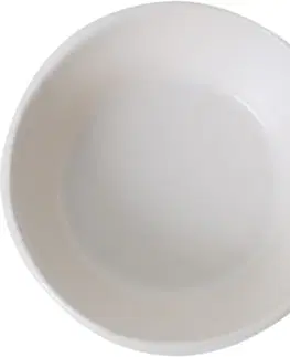 Sada 6 kameninových misek Facetta 12 cm, krémová